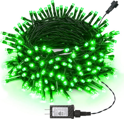 Christmas Lights 100FT 300 LED String Lights with 8 Modes Timer Connectable Waterproof Plug-In Fairy Lights for Home, Garden, Party, Holiday, Tree, Christmas Decorations (Green)