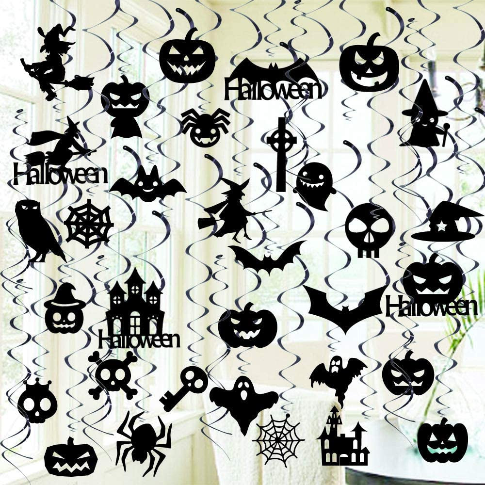 39 Pcs Halloween Hanging Swirls for Halloween Party Supplies Decorations