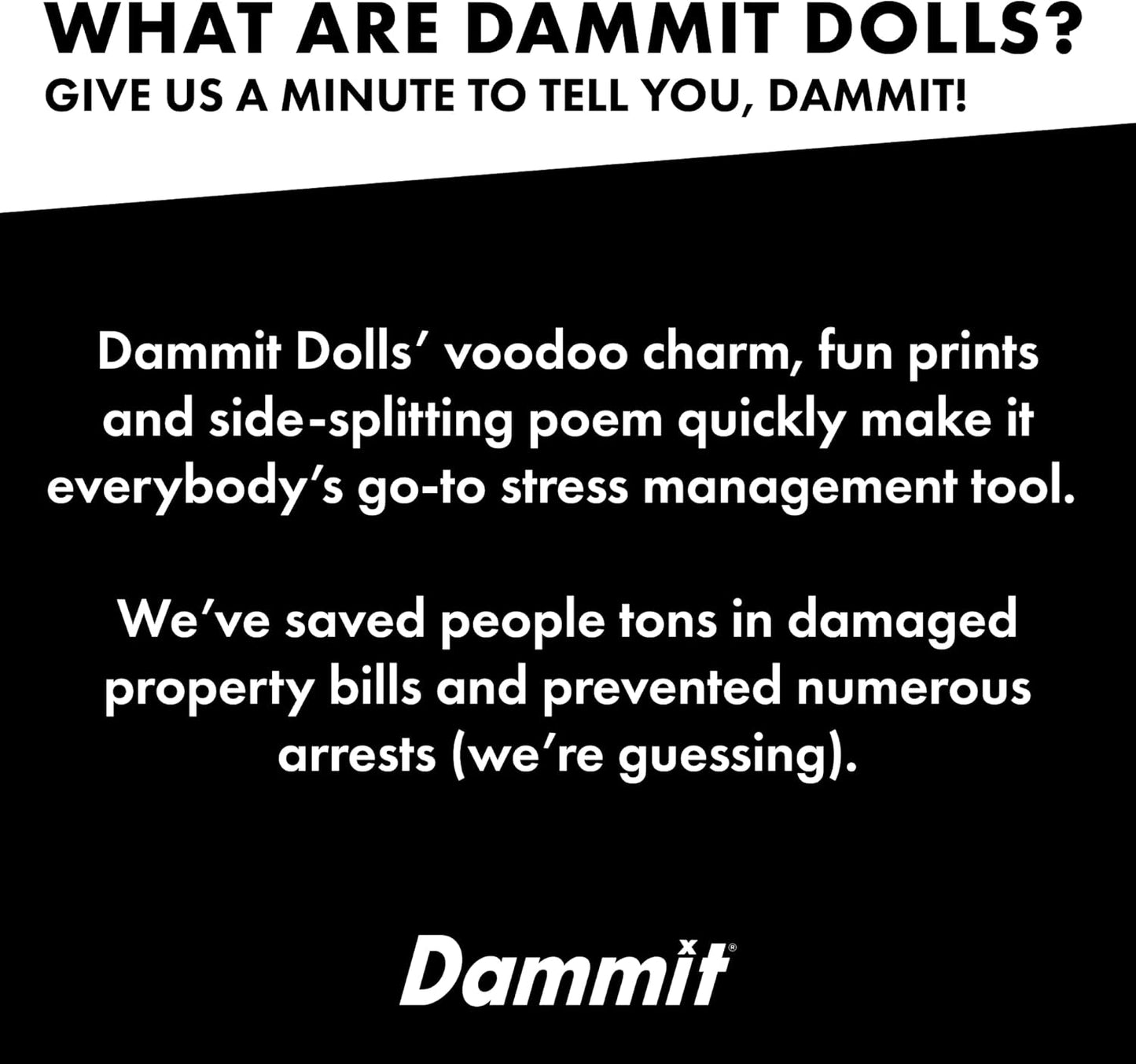 - Limited Edition - Dammit Skeleton Doll - Stress Relief, Gag Gift