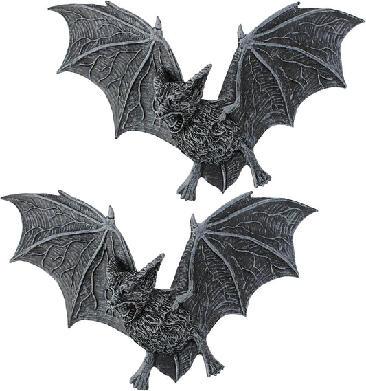 the Vampire Bats of Castle Barbarosa Wall Sculptures - Set of 2