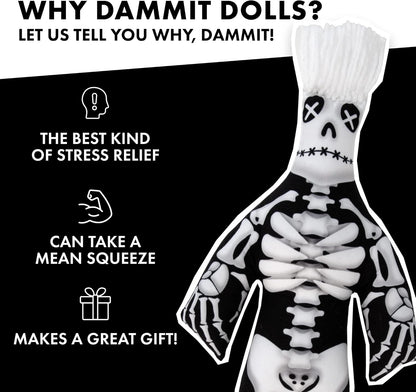 - Limited Edition - Dammit Skeleton Doll - Stress Relief, Gag Gift