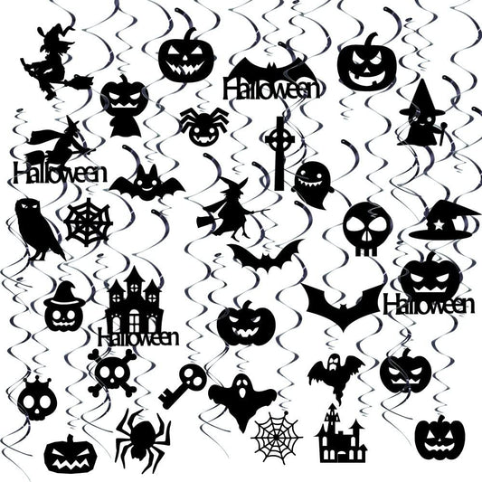 39 Pcs Halloween Hanging Swirls for Halloween Party Supplies Decorations