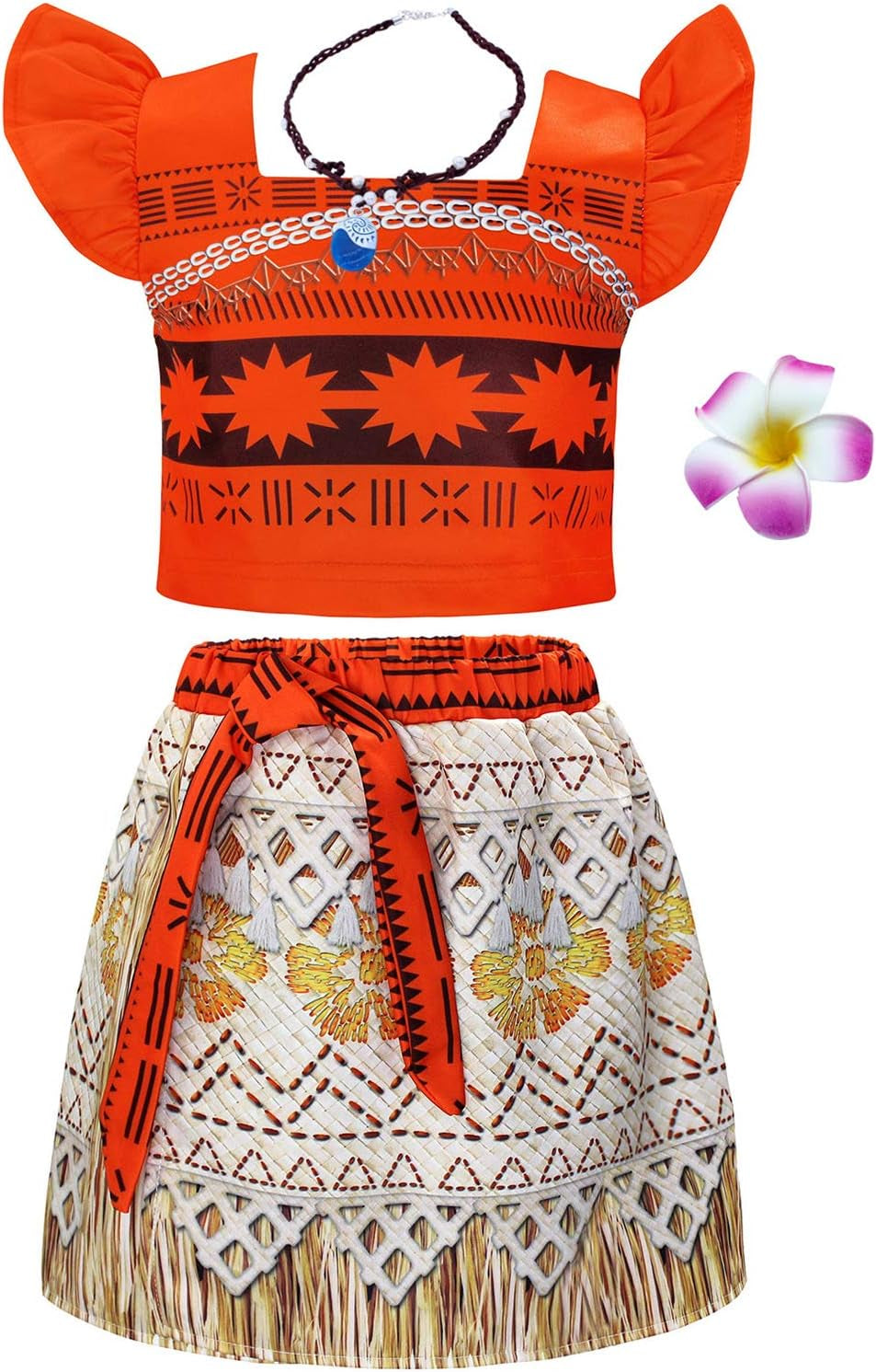 Girls Princess Costume Dress up Toddler Kids Fancy Birthday Outfit Halloween Role Play Ruffle Sleeve Skirt